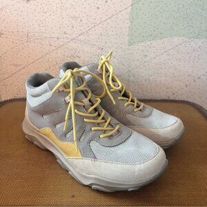 EUC! Earth Origins Suede & Mesh Hiking Shoes Tristan Frost Gray Size 8.5